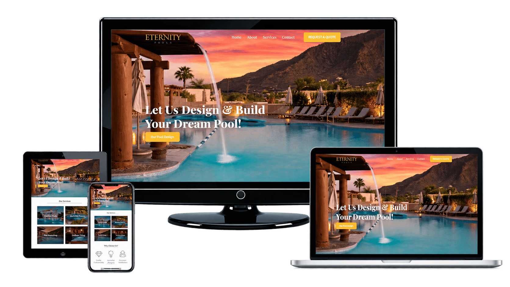 Custom contractor website design example 8 built by SavaraSys